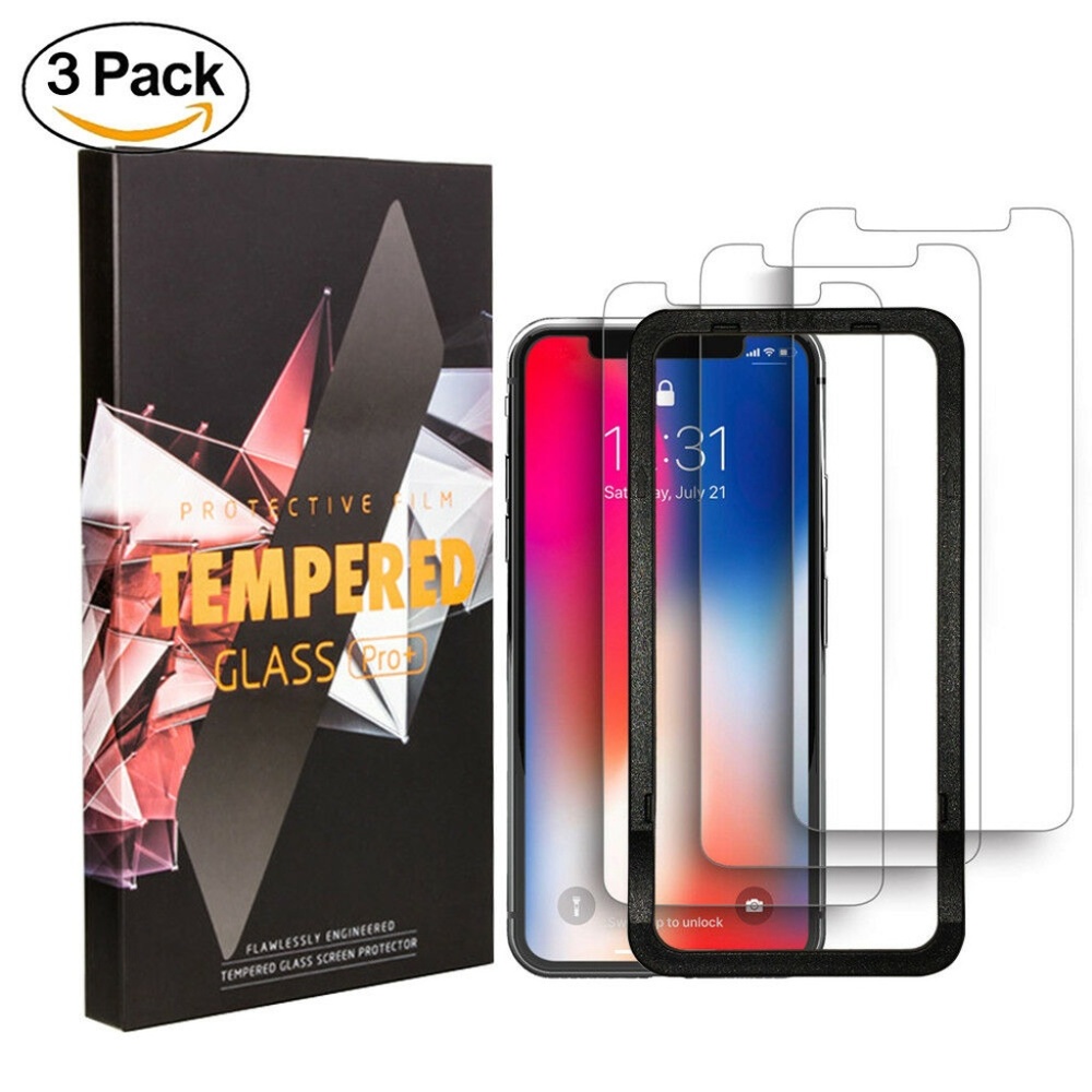 3Pack 9H Hardness Tempered Glass Protector iPhone